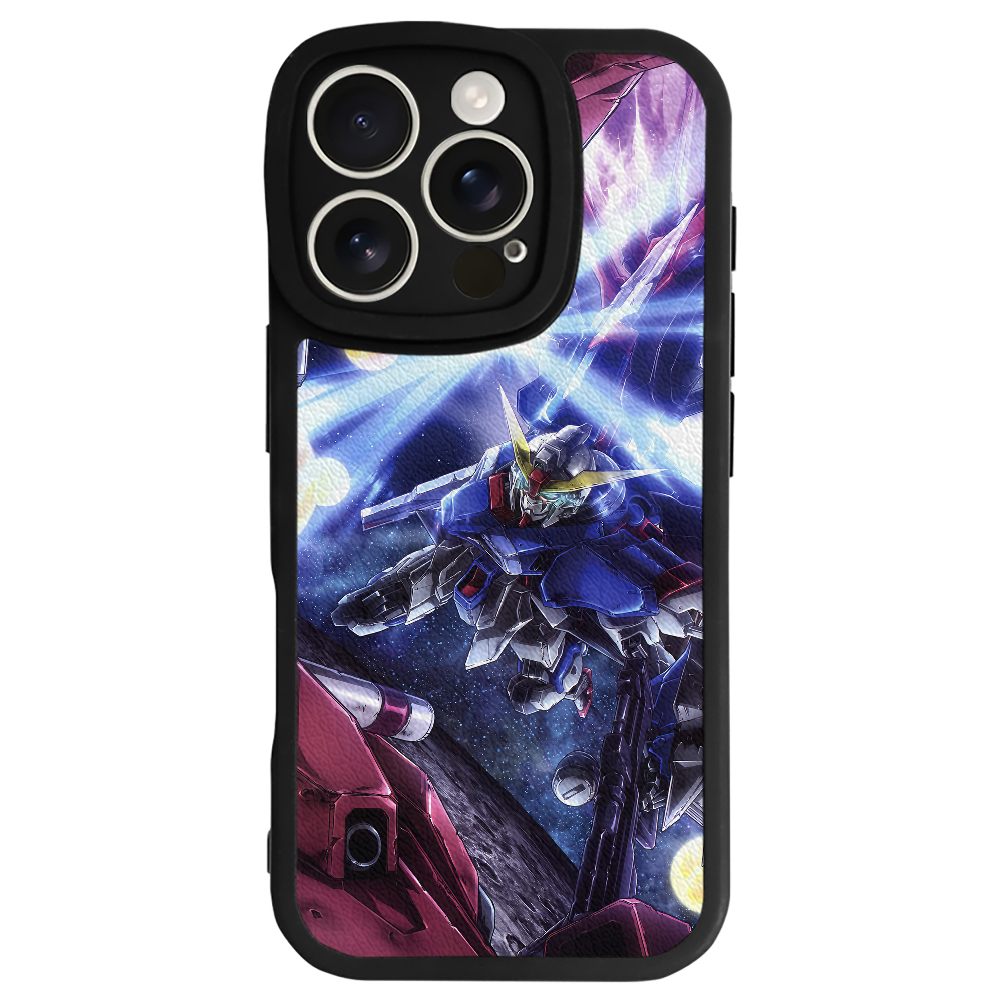 （画像用） 機動戦士ガンダム Mobile Suit Gundam 【iPhone 16シリーズ対応】シリコンスマホケース（レザー調） 材質：シリコン